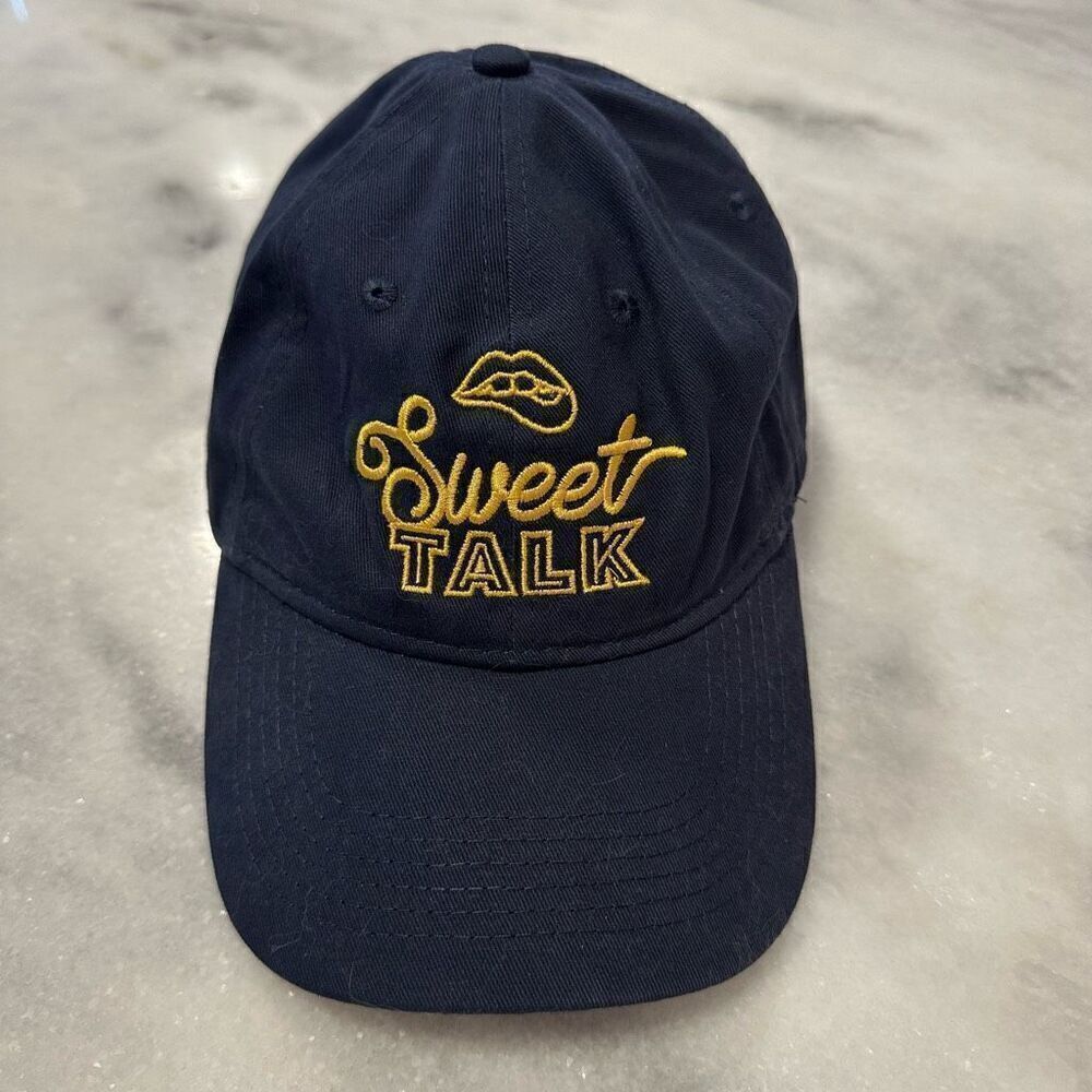Port & Company Embroidered Sweet Talk Logo Navy Blue Baseball Cap Hat Adjustable